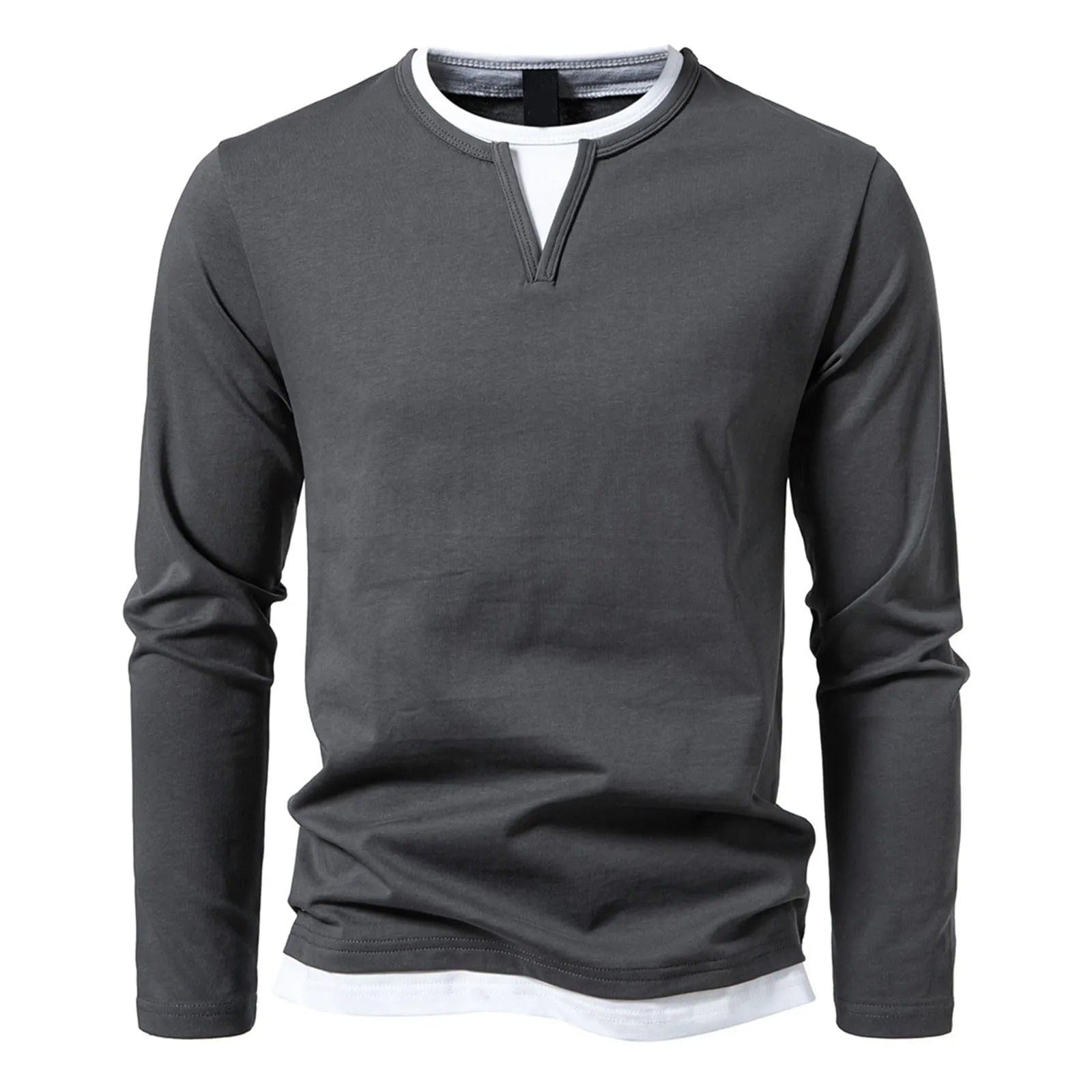 Long Sleeve Henley Tops