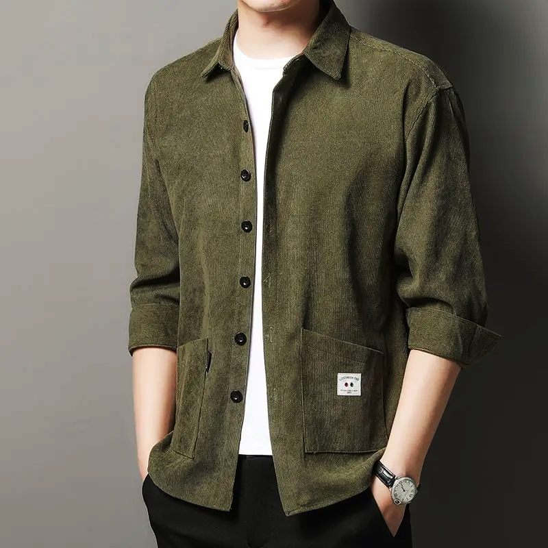 Reyson Corduroy Shirt Beige