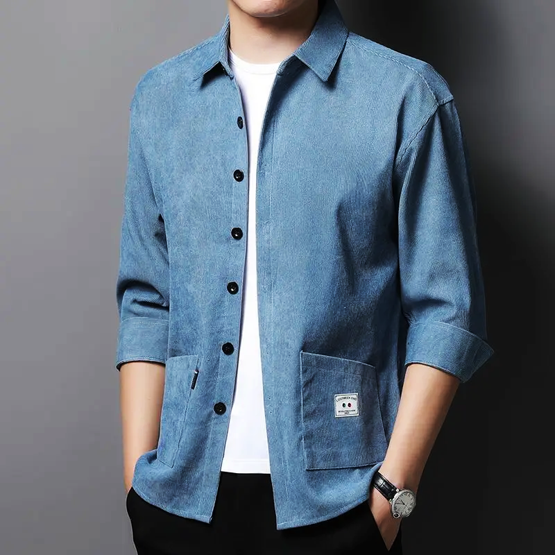 Reyson Corduroy Shirt Beige